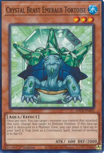 Crystal Beast Emerald Tortoise - SDCB-EN003 - Common 1st Edition
