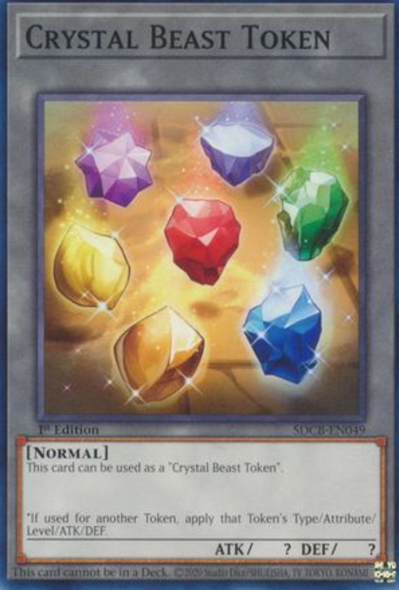 Crystal Beast Token - SDCB-EN049 - Common 1st Edition