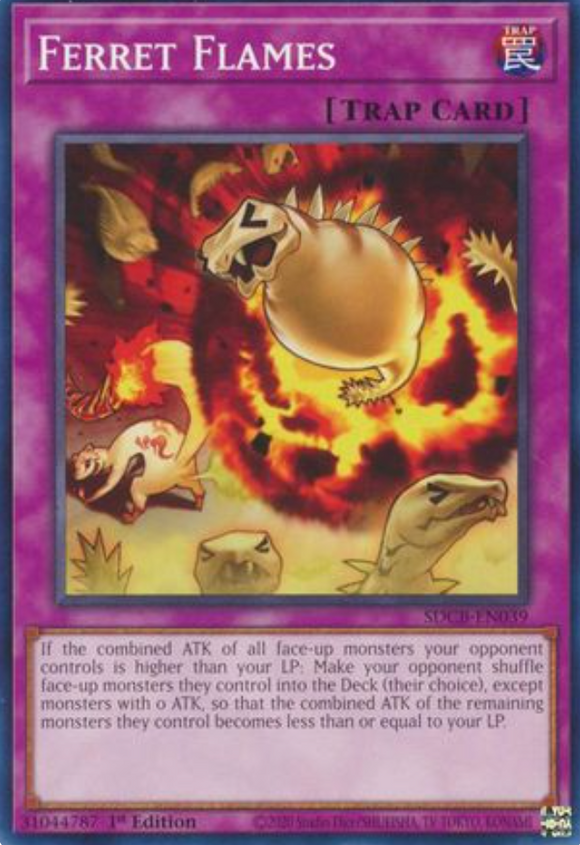 Ferret Flames - SDCB-EN039 - Common 1st Edition