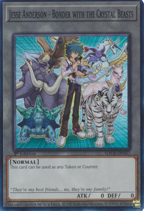 Jesse Anderson - Bonder with the Crystal Beasts - SDCB-EN047 - Super Rare 1st Edition