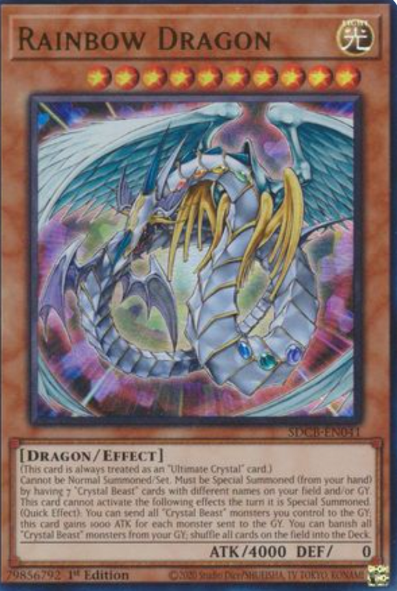 Rainbow Dragon - SDCB-EN041 - Ultra Rare 1st Edition