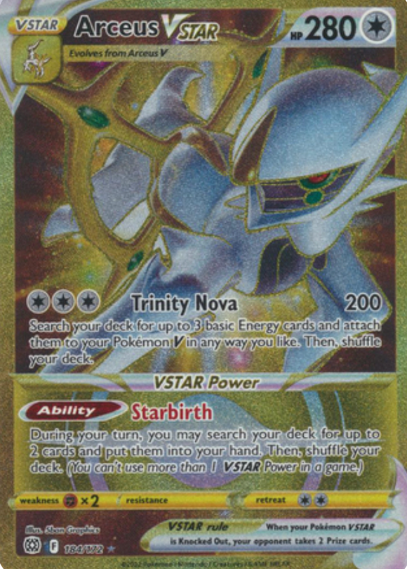 Arceus VSTAR - 184/172 - Secret Rare