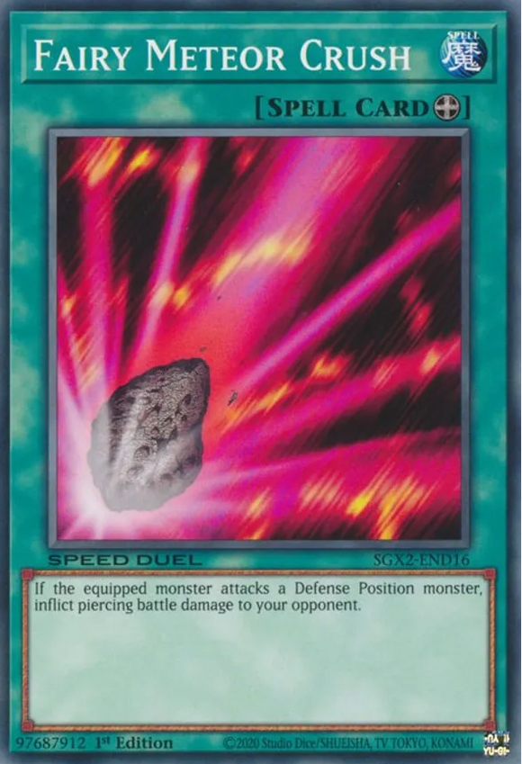 Fairy Meteor Crush - SGX2-END16 - Common 1st Edition