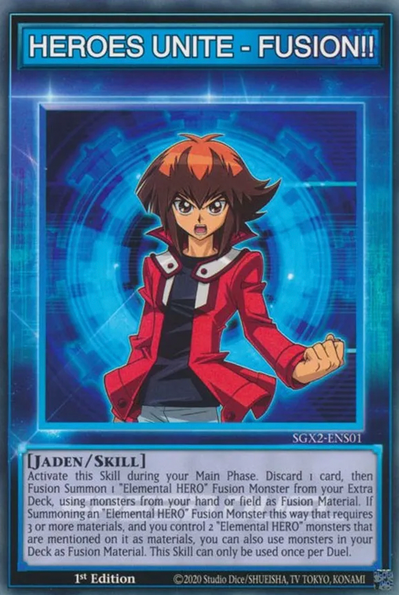 HEROES UNITE - FUSION!! - SGX2-ENS01 - Common 1st Edition