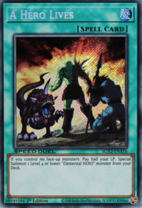 A Hero Lives - SGX2-ENA16 - Secret Rare 1st Edition