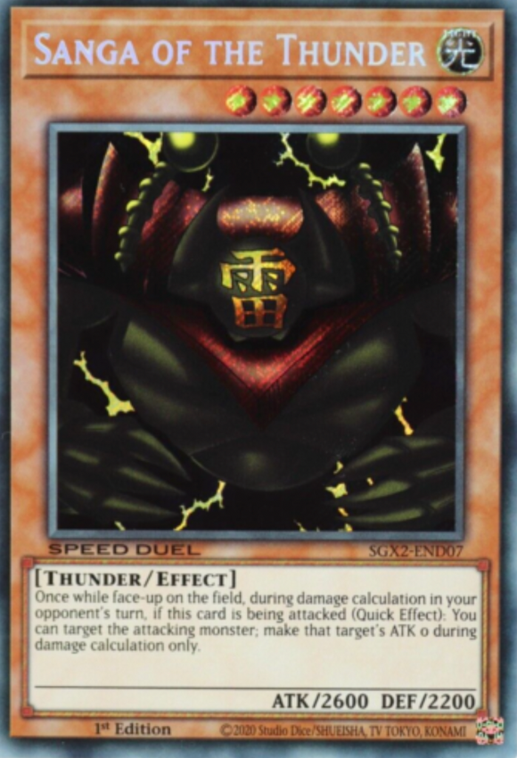 Sanga of the Thunder - SGX2-END07 - Secret Rare 1st Edition