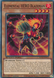 Elemental HERO Blazeman - SGX2-ENA11 - Common 1st Edition