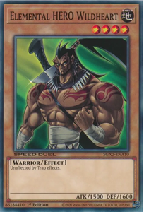 Elemental HERO Wildheart - SGX2-ENA10 - Common 1st Edition