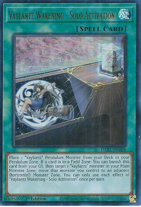 Vaylantz Wakening - Solo Activation - DABL-EN068 - Ultra Rare 1st Edition
