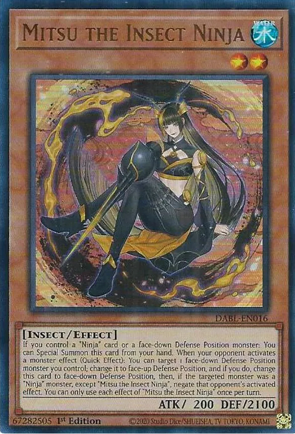 Mitsu the Insect Ninja - DABL-EN016 - Ultra Rare 1st Edition
