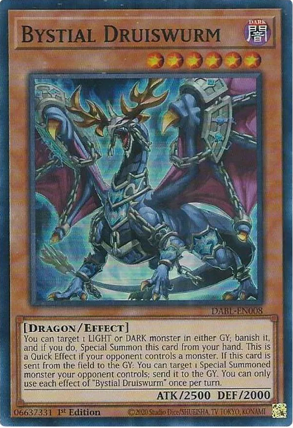 Bystial Druiswurm - DABL-EN008 - Super Rare 1st Edition