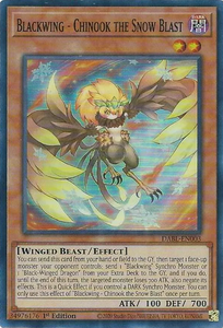 Blackwing - Chinook the Snow Blast - DABL-EN003 - Super Rare 1st Edition