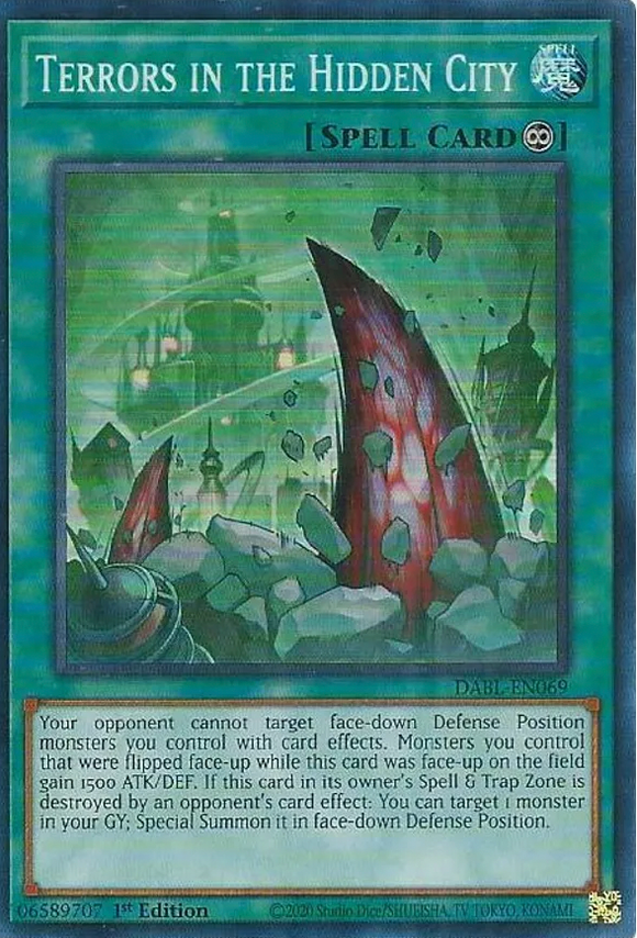 Terrors in the Hidden City - DABL-EN069 - Super Rare 1st Edition