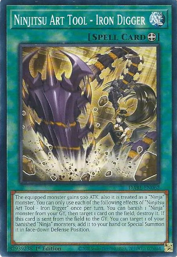 Ninjitsu Art Tool - Iron Digger - DABL-EN062 - Common 1st Edition
