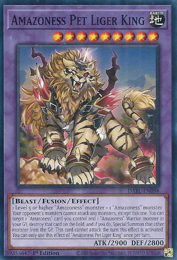 Amazoness Pet Liger King - DABL-EN098 - Common 1st Edition