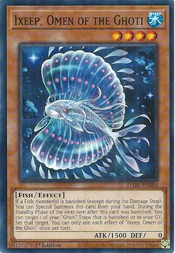 Ixeep, Omen of the Ghoti - DABL-EN086 - Common 1st Edition