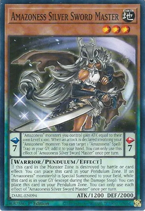 Amazoness Silver Sword Master - DABL-EN094 - Common 1st Edition