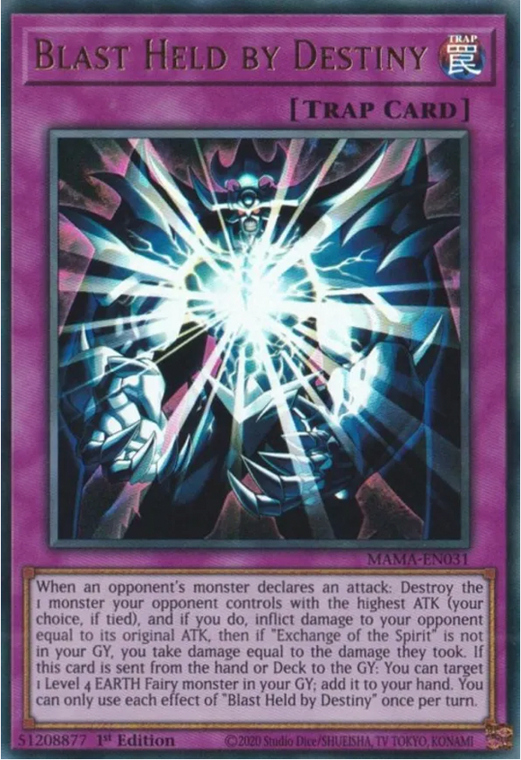 Blast Held by Destiny - MAMA-EN031 - Ultra Rare 1st Edition