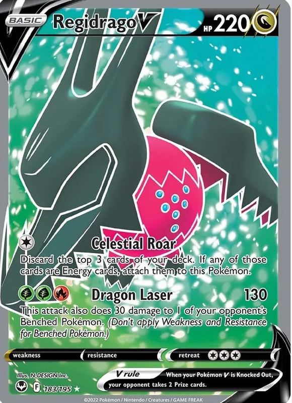 Regidrago V - 183/195 - Full Art Ultra Rare