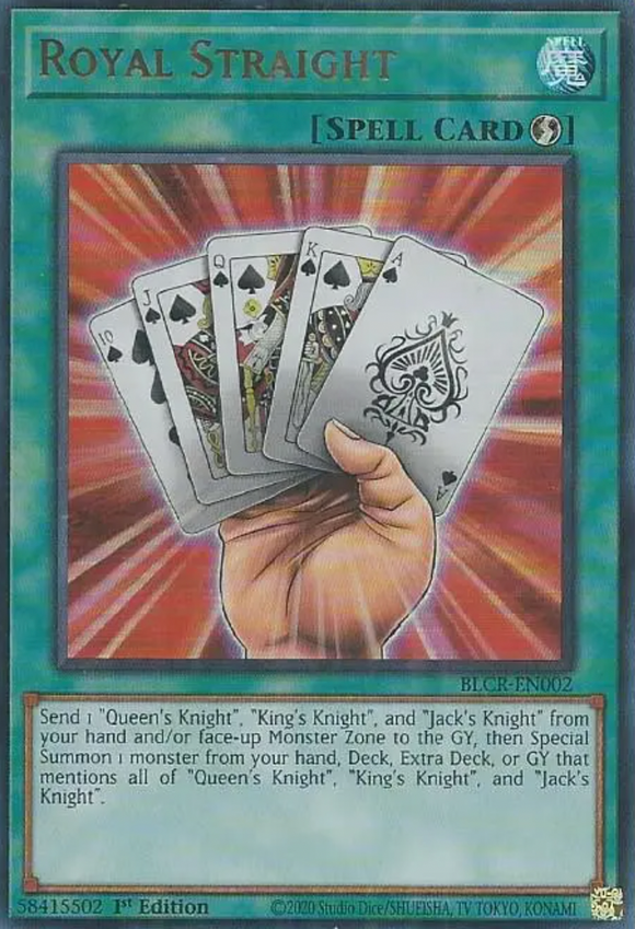 Royal Straight - BLCR-EN002 - Ultra Rare 1st Edition
