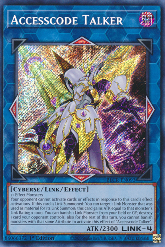 Accesscode Talker - BLCR-EN093 - Secret Rare 1st Edition