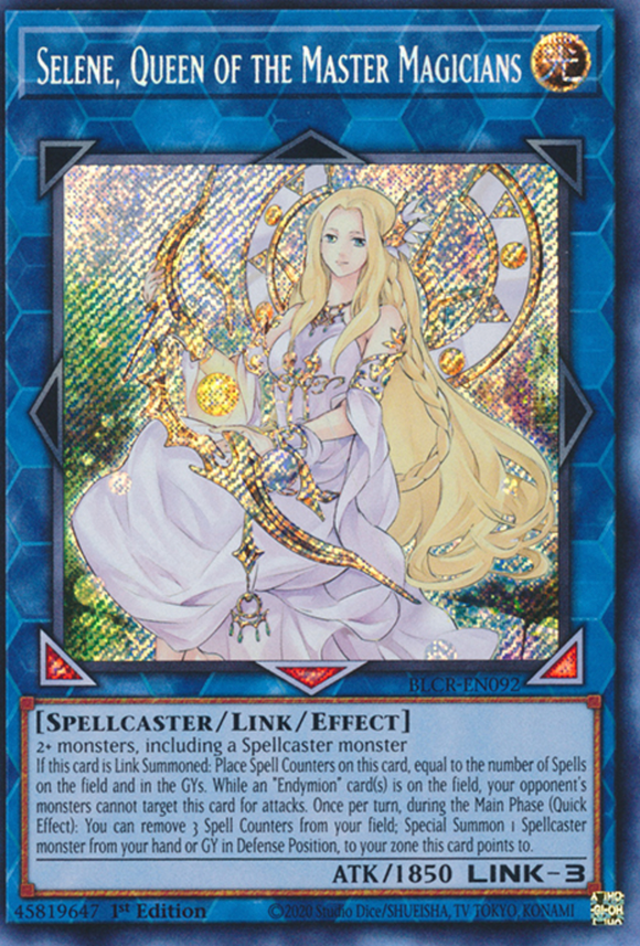 Selene, Queen of the Master Magicians - BLCR-EN092 - Secret Rare 1st Edition