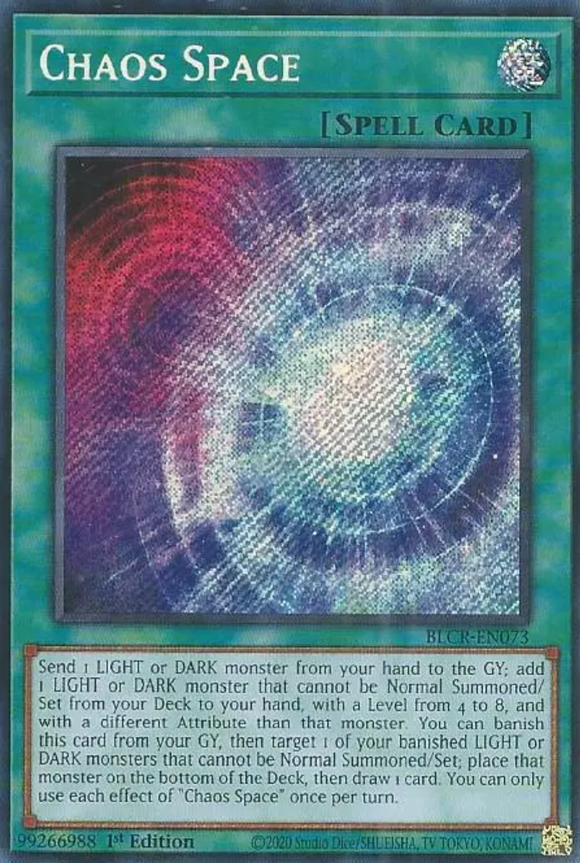 Chaos Space - BLCR-EN073 - Secret Rare 1st Edition