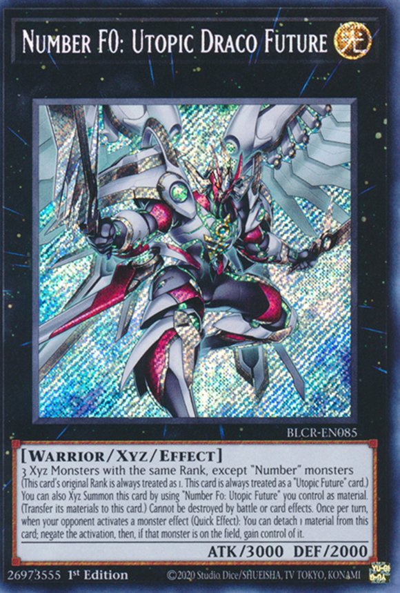 Number F0: Utopic Draco Future - BLCR-EN085 - Secret Rare 1st Edition