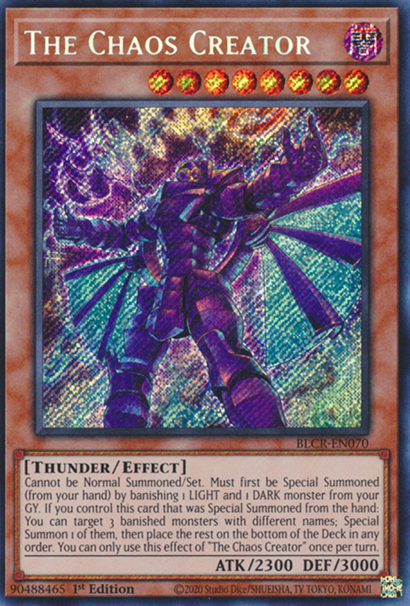 The Chaos Creator - BLCR-EN070 - Secret Rare 1st Edition