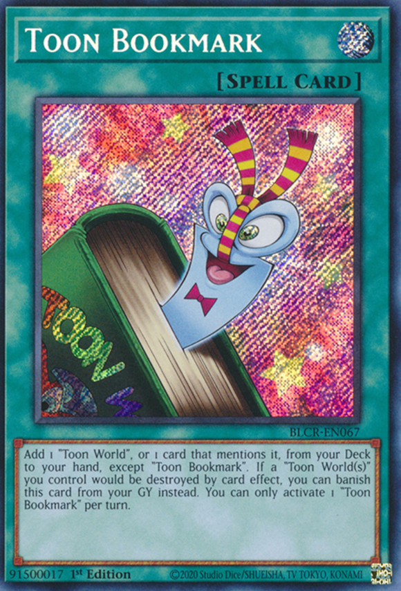 Toon Bookmark - BLCR-EN067 - Secret Rare 1st Edition