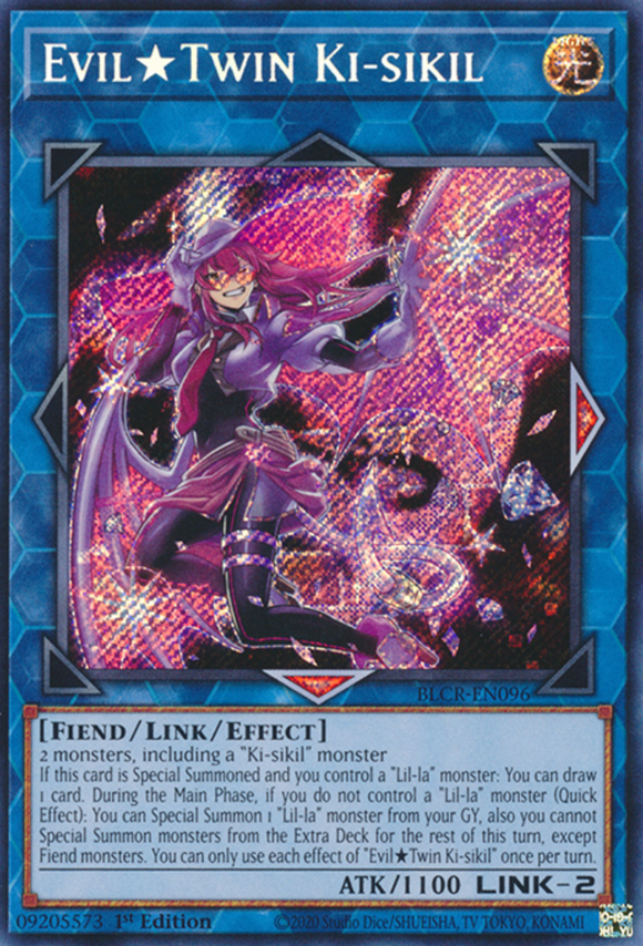 Evil Twin Ki-sikil - BLCR-EN096 - Secret Rare 1st Edition