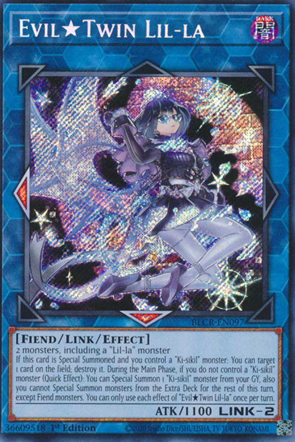 Evil Twin Lil-la - BLCR-EN097 - Secret Rare 1st Edition