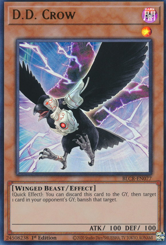 D.D. Crow - BLCR-EN077 - Ultra Rare 1st Edition