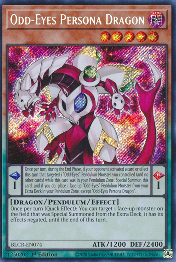 Odd-Eyes Persona Dragon - BLCR-EN074 - Secret Rare 1st Edition