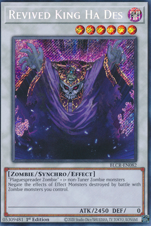 Revived King Ha Des - BLCR-EN082 - Secret Rare 1st Edition