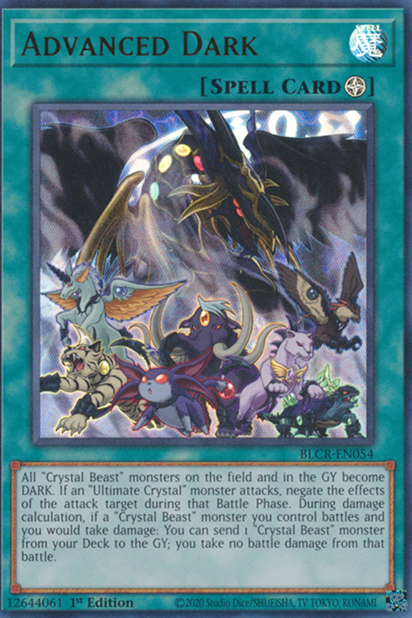 Advanced Dark - BLCR-EN054 - Ultra Rare 1st Edition