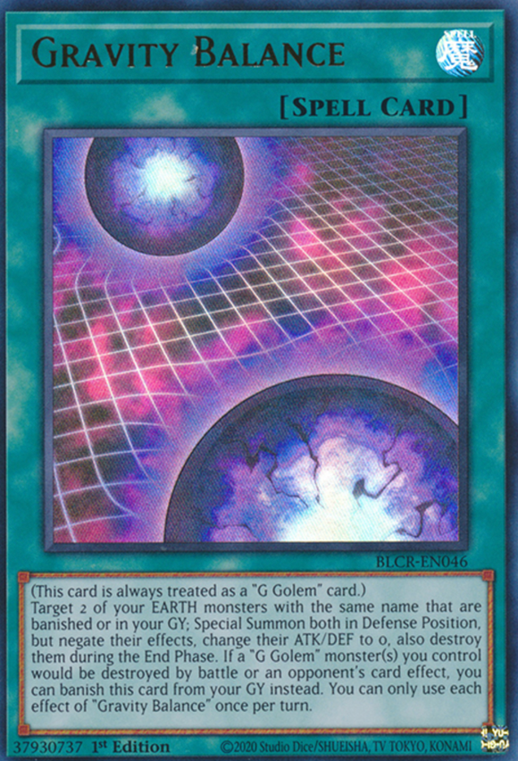 Gravity Balance - BLCR-EN046 - Ultra Rare 1st Edition