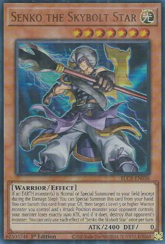 Senko the Skybolt Star - BLCR-EN036 - Ultra Rare 1st Edition