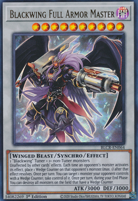 Blackwing Full Armor Master - BLCR-EN064 - Ultra Rare 1st Edition