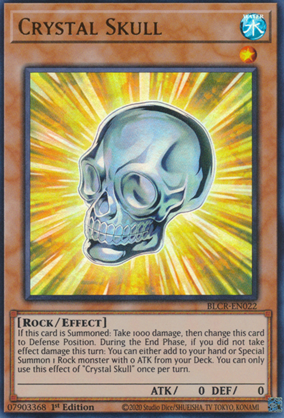 Crystal Skull - BLCR-EN022 - Ultra Rare 1st Edition