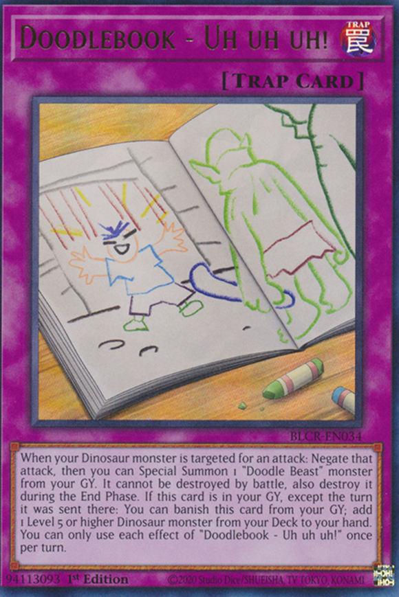 Doodlebook - Uh uh uh! - BLCR-EN034 - Ultra Rare 1st Edition
