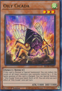 Oily Cicada - BLCR-EN027 - Ultra Rare 1st Edition
