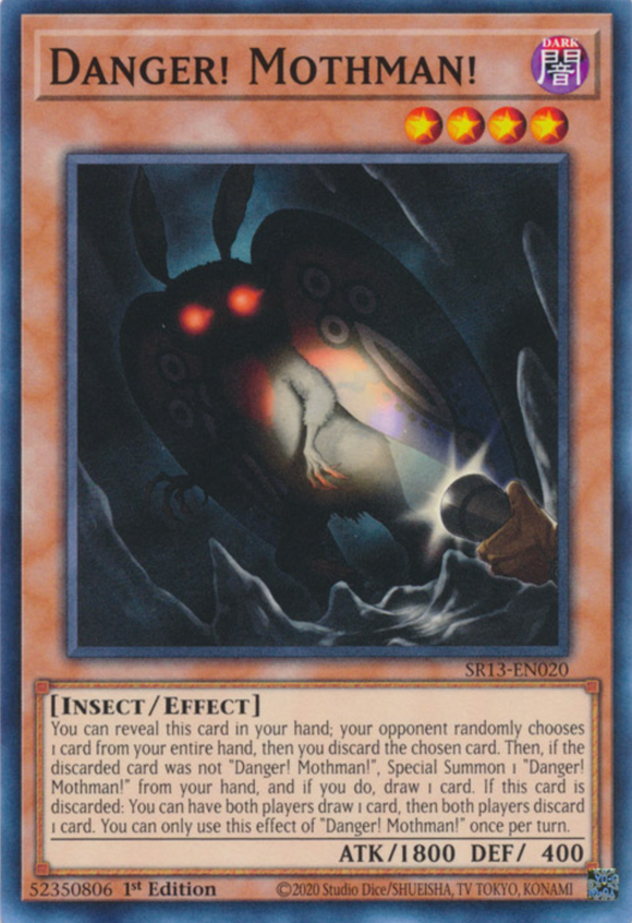 Danger! Mothman! - SR13-EN020 - Common 1st Edition