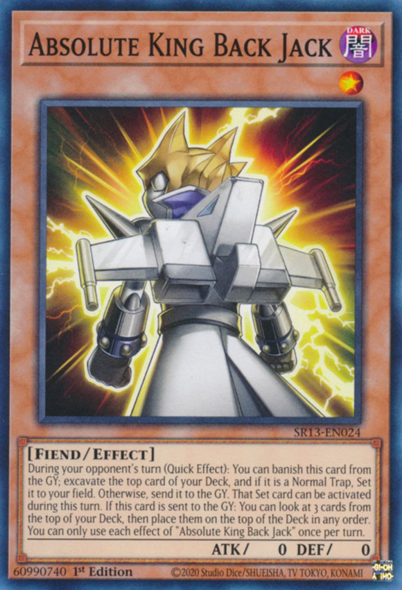 Absolute King Back Jack - SR13-EN024 - Common 1st Edition
