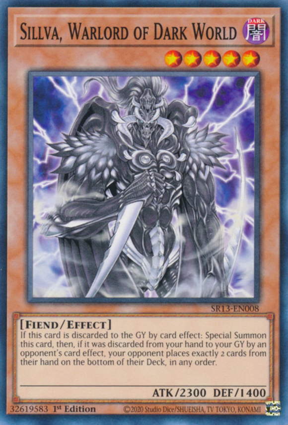 Sillva, Warlord of Dark World - SR13-EN008 - Common 1st Edition
