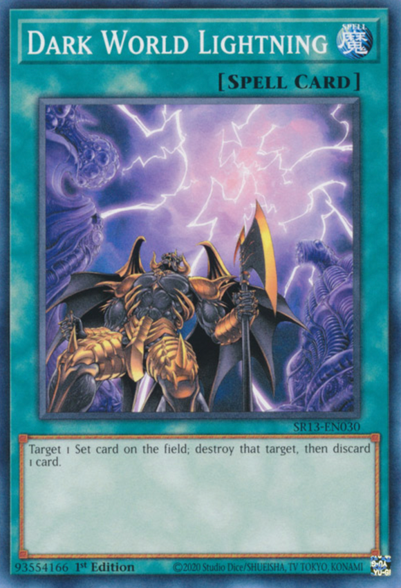 Dark World Lightning - SR13-EN030 - Common 1st Edition