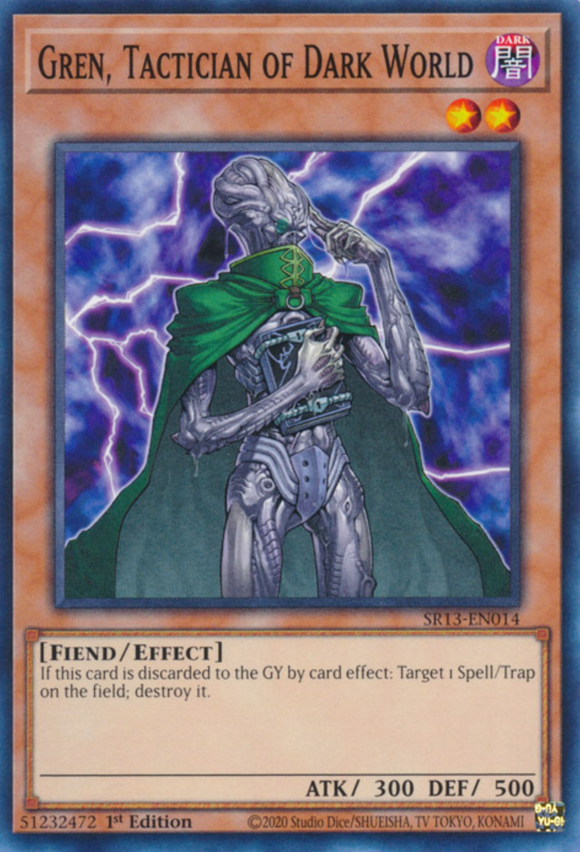 Gren, Tactician of Dark World - SR13-EN014 - Common 1st Edition