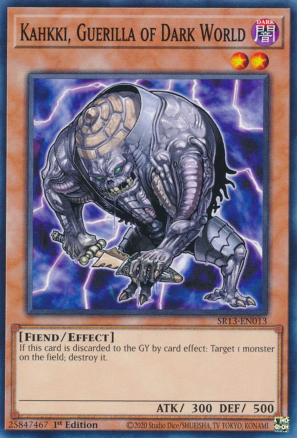 Kahkki, Guerilla of Dark World - SR13-EN013 - Common 1st Edition