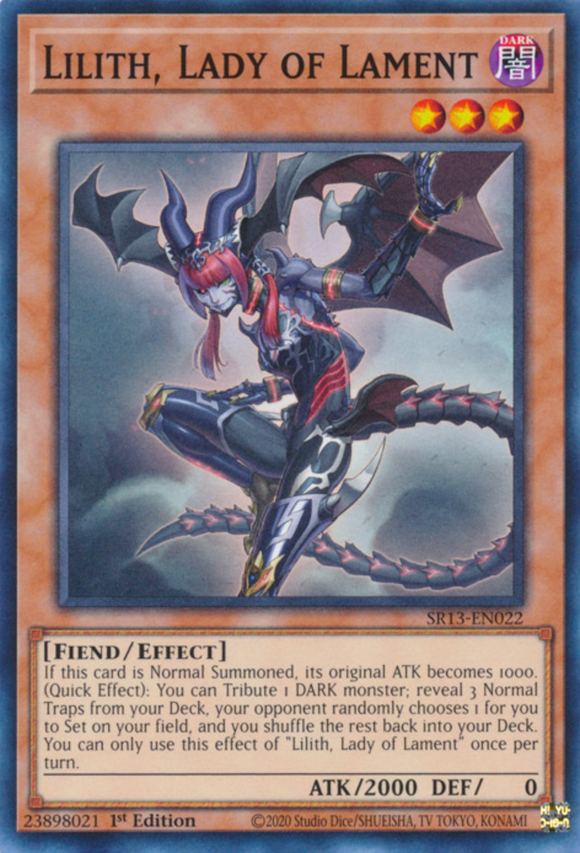 Lilith, Lady of Lament - SR13-EN022 - Common 1st Edition