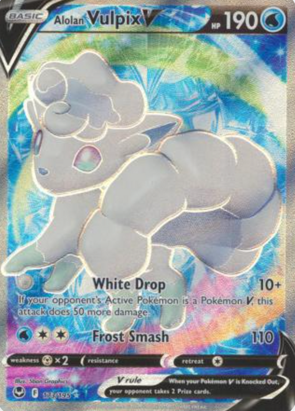 Alolan Vulpix V - 173/195 - Full Art Ultra Rare